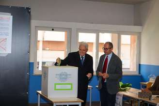 Presidente Mattarella votou neste domingo em Palermo