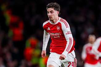 Kai Havertz (Arsenal) durante jogo contra o Bayer Leverkusen, no dia 17.03.2026. 