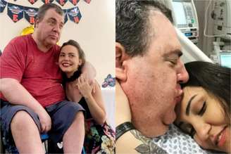 Gerson Brenner com as filhas Ana Luísa Haas e Victória Brenner