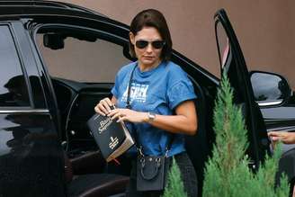 Na tarde de terça-feira, 24, Michelle se encontrou com o ministro Alexandre de Moraes em seu gabinete no STF