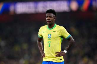 Vinicius Júnior (Brasil) durante jogo contra o Senegal, no dia 15.11.2025.