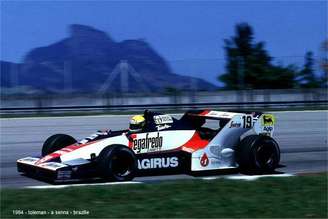 Ayrton Senna no GP do Brasil de 1984 