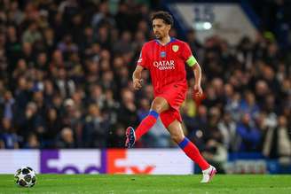 Marquinhos (PSG) durante jogo contra o Chelsea, no dia 17.03.2026. 