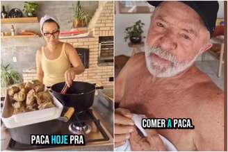 Janja prepara carne de paca para Lula na Páscoa