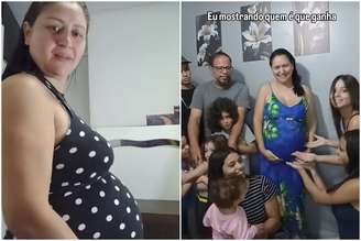 A psicóloga Joyse Oliveira está grávida do nono filho