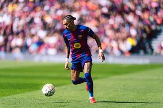 Raphinha (Barcelona) durante jogo contra o Rayo Vallecano, no dia 22.03.2026. 