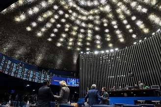 Plenário do Senado Federal durante sessão deliberativa ordinária.