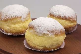 Sonho de padaria de creme