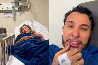 Cláudia Baronesa e Rogério, pais de MC Gui