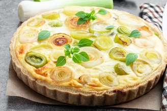Quiche de alho-poró