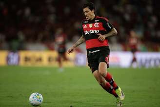 Pedro (Flamengo) durante jogo contra o Fluminense, no dia 12.04.2026.