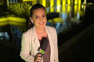 Alice Ribeiro em cobertura para Band Minas