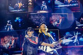 Apresentação da banda alemã Scorpions durante o Monsters Of Rock no Allianz Parque, em São Paulo, em 2025