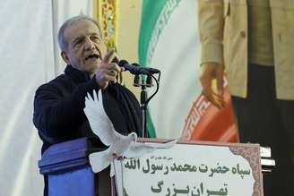 O presidente do Irã, Masoud Pezeshkian