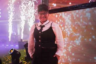 Tia Milena ficou em segundo lugar