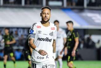 Neymar (Santos) durante jogo contra o Recoleta, no dia 14.04.2026.