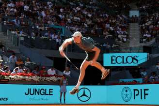 Jannik Sinner em ação no Masters 1000 de Madri
