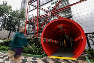 Fachada do prédio da Escola Panamericana de Artes e Design, na Avenida Angélica, em Higienópolis