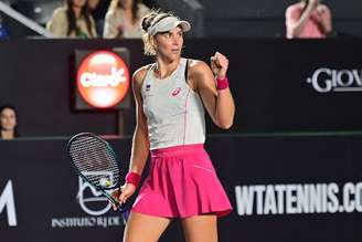 Bia Haddad em partida pelo SP Open, em setembro de 2025