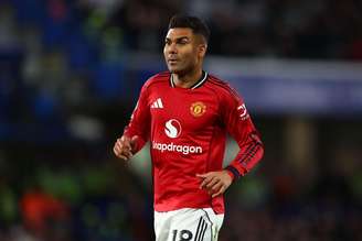 Casemiro (Manchester United) durante jogo contra o Chelsea, no dia 18.04.2026. 