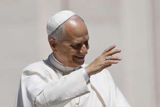 Papa Leão XIV durante audiência geral no Vaticano