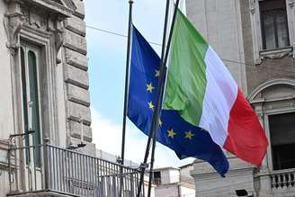 Fachada do Palácio Chigi, sede do governo italiano