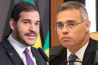 Jorge Messias, ministro-chefe da AGU, e André Mendonça, ministro do STF
