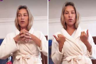 Luana Piovani desfazendo malas