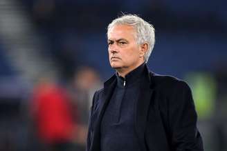 José Mourinho em Lazio x Roma 
