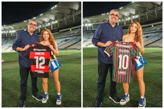 Shakira visita o estádio do Maracanã