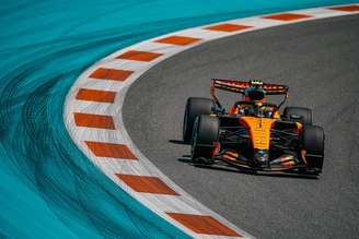 Lando Norris liderou a corrida sprint de Miami de ponta a ponta