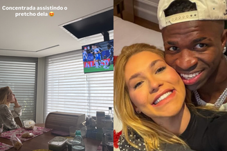 Virginia é clicada assistindo a jogo de Vini Jr em meio a rumores de término