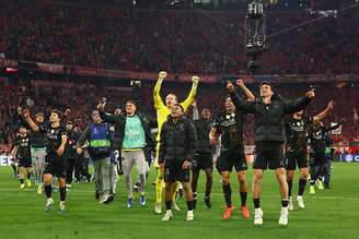 Jogadores do PSG comemoram vaga na final da Liga dos Campeões