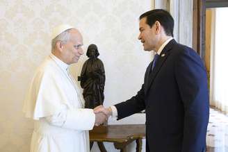 Papa Leão XIV recebe Marco Rubio no Vaticano