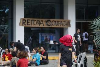 Estudantes da USP em greve invadiram prédio da reitoria na última quinta-feira