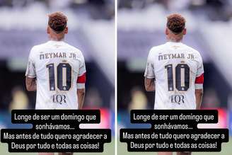 Neymar posta mensagem após confusão em jogo