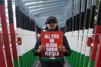 Ativistas de mais de 40 países foram capturados por Israel, disse Flotilha Global Sumud
