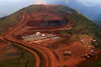 Mina de minério de ferro Simandou, Guiné, em 4 de novembro de 2025. REUTERS/Luc Gnago