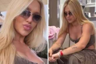 Virginia ostenta look e joia em Dubai