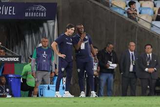 Maxi Cuberas durante a partida do Fluminense no Maracanã –