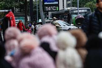 São Paulo registrou a tarde mais fria do ano nesta sexta.