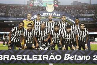 Elenco botafoguense posando para foto 