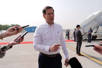 "Ainda estamos trabalhando", disse Rubio durante uma visita à Índia