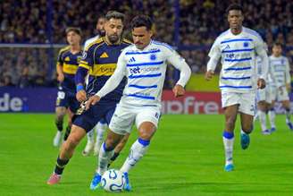 Kaiki Bruno (Cruzeiro) durante jogo contra o Boca Juniors, no dia 19.05.2026. 