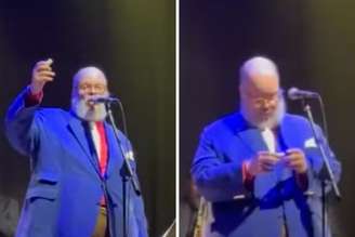 Ed Motta, cantor, é atingido por rolha em show