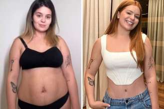 Viih Tube antes e depois; influenciadora teve dois filhos