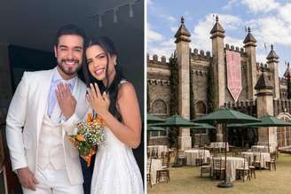 Sidney Sampaio e Luana, sua esposa | Local em que será realizado a festa