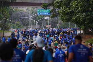 Corredores na etapa na capital paulista do Circuito Caixa (Foto: Fernanda Paradizo)