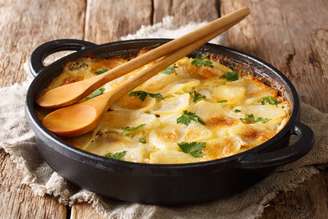 Peixe gratinado
