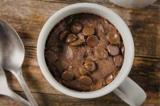 brownie fit de caneca.